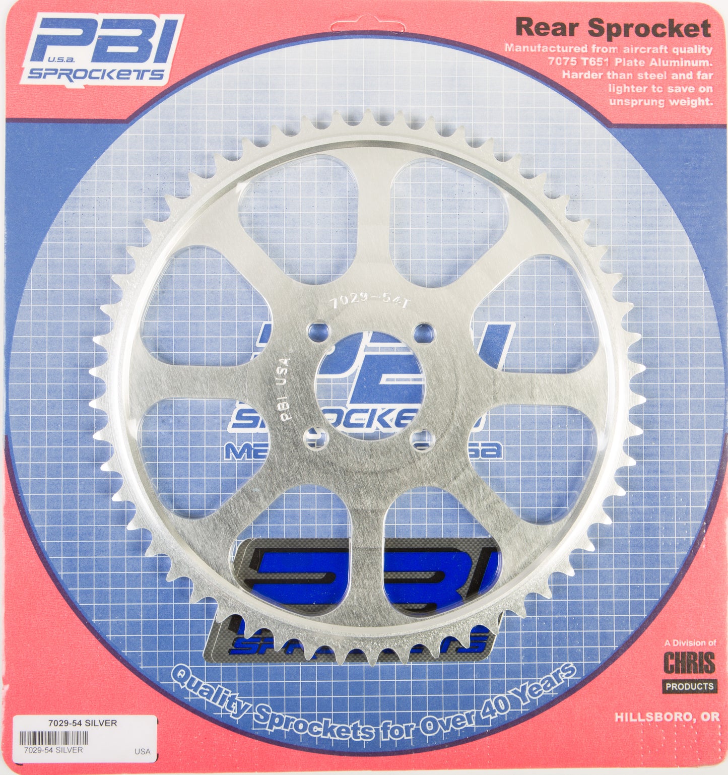 Rear Sprocket Aluminum 54t 428 Yam