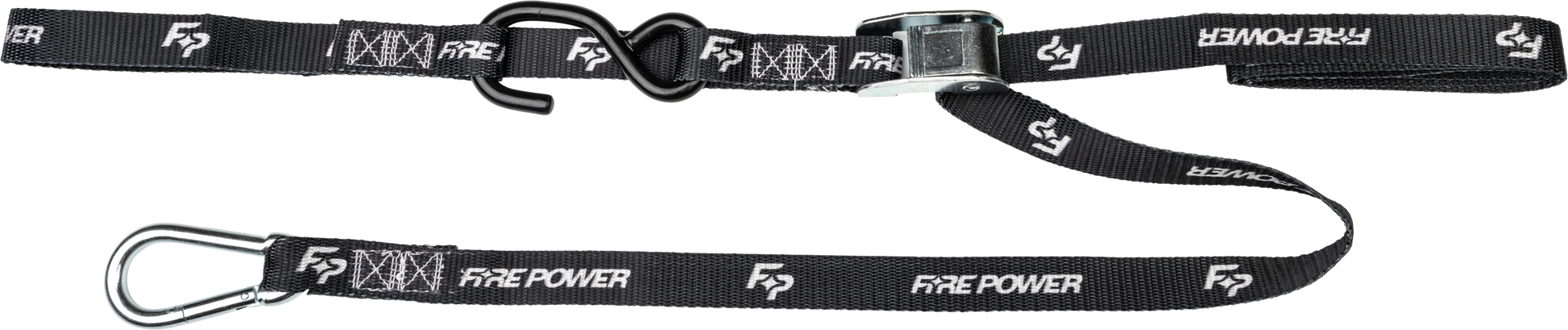 1" Tie Down Soft Tie Black 2/Pk