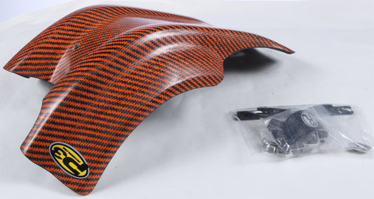 Skid Plate Carbon Fiber Orange