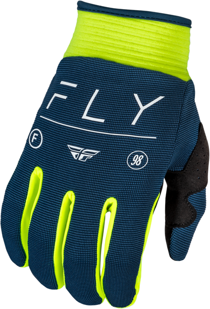 Youth F 16 Gloves Navy/Hi Vis/White Ys