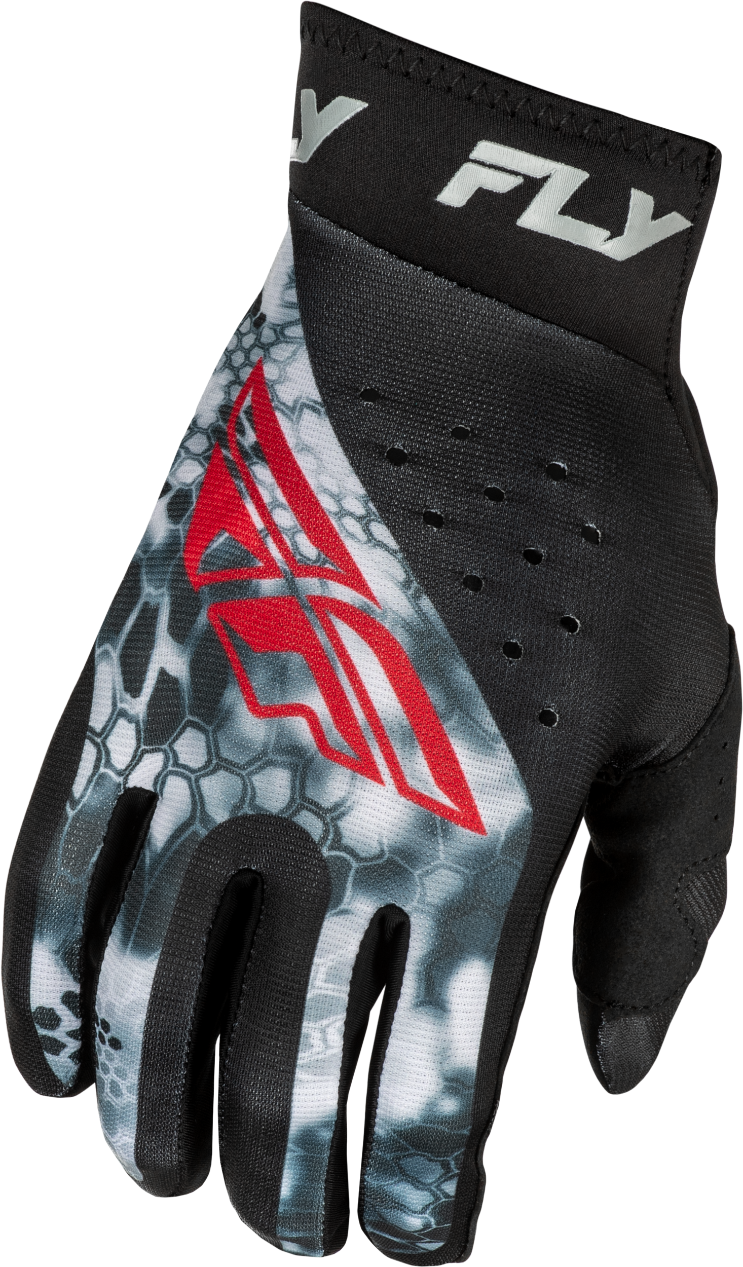 Pro Lite Kryptek Gloves Black/Red/Grey Sm