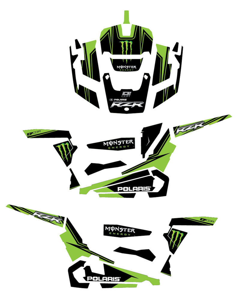 Monster Pol 4 Door Complete Graphic Kit