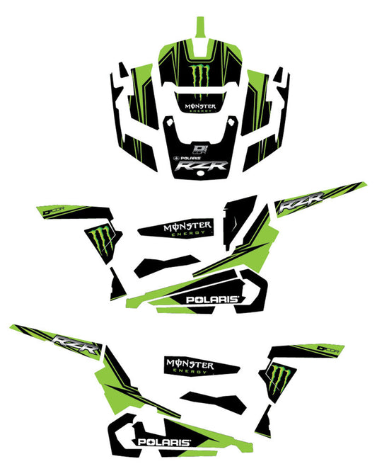 Monster Pol 4 Door Complete Graphic Kit