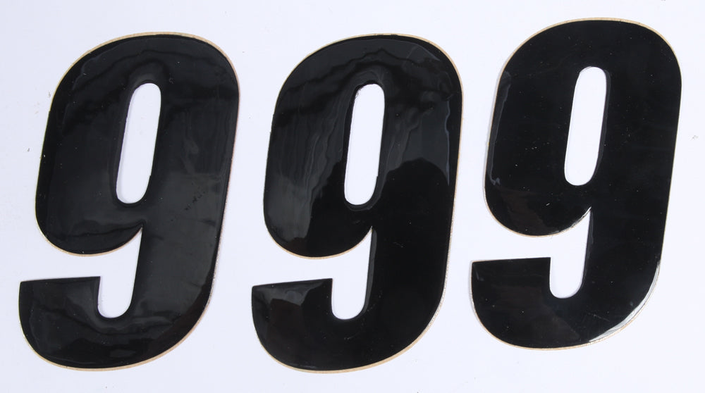 Number 9 Black 4" 3/Pk