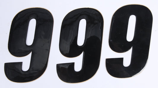 Number 9 Black 4" 3/Pk