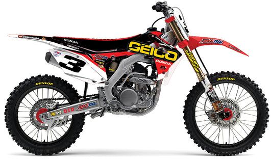 2015 Geico Honda Graphics Kit (White)
