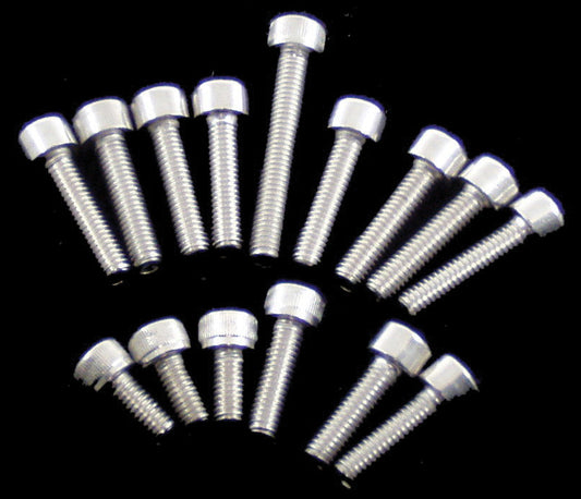 15 Piece Clutch Wtr Cover Stainless Bolt Kit