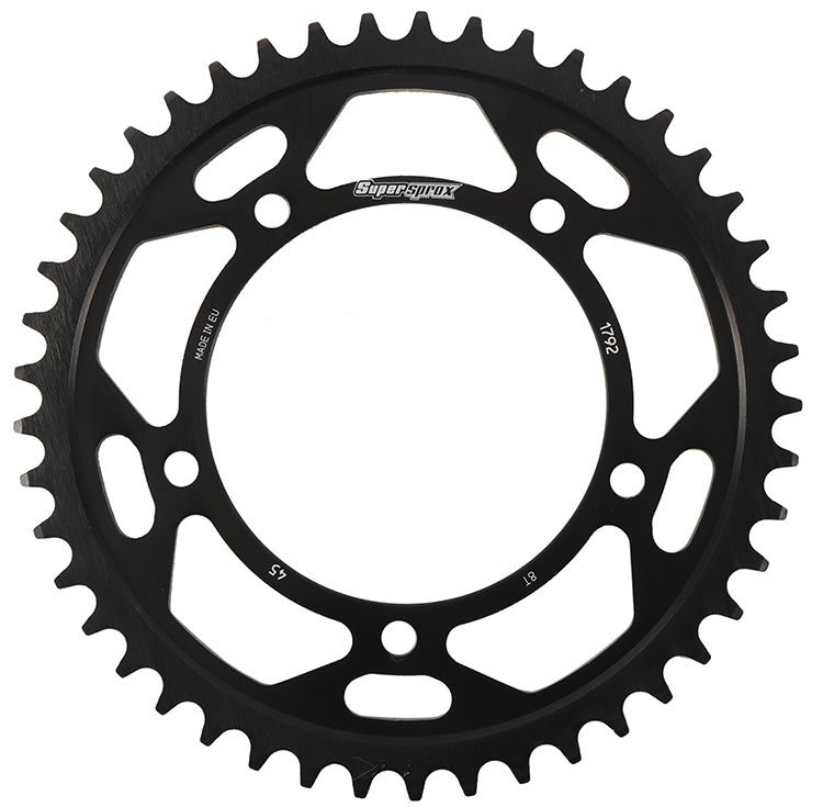 Rear Edge Sprocket Steel 45t 525 Blk Hay/Suz/Tri