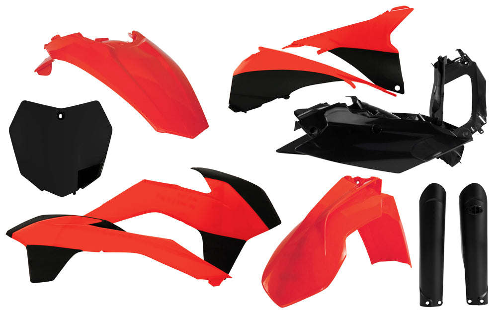 Full Plastic Kit (Flo. Orange/Black)