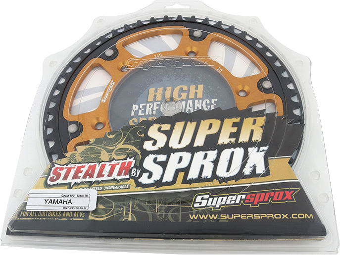 Rear Stealth Sprocket Alu/Stl 50t 520 Gld Yam