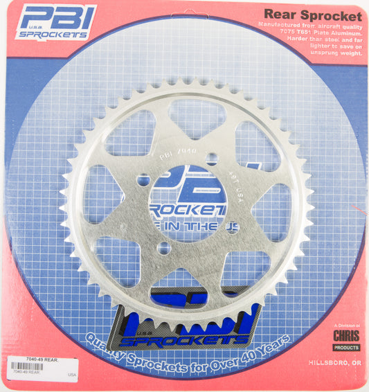 Rear Sprocket Aluminum 49t 428 Yam