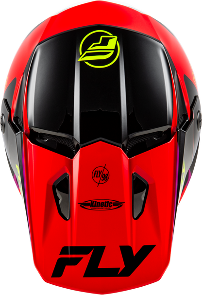 Kinetic Rally Helmet Red/Black/White Md