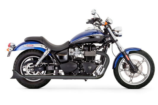 Shark Tail Slip On Long Exhaust Black