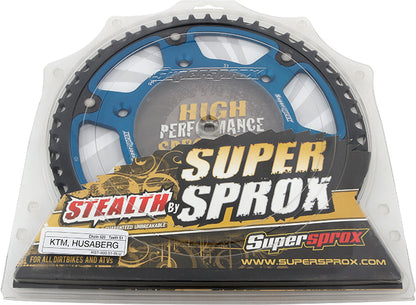 Rear Stealth Sprocket Alu/Stl 51t 520 Blu Husq/Ktm