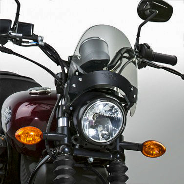 Flyscreen Windscreen Smoke Black Hardware