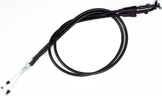 Black Vinyl Throttle Push Pull Cable Set