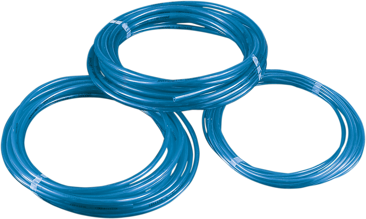 PARTS UNLIMITED Polyurethane Fuel Line - Blue - 3/16" - 25' A37325