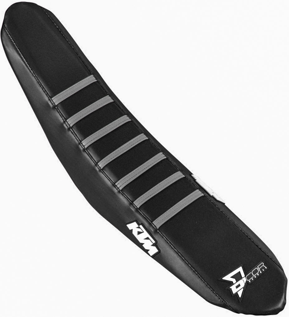Seat Cover Black/Grey Ribs