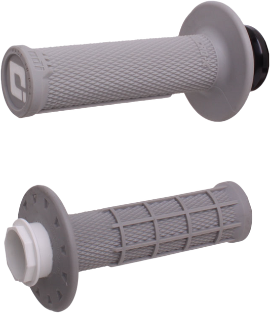 Micro X Lock On Grips Half Waffle Grey/Black (Soft)