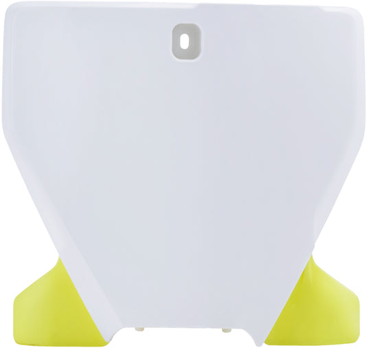 Front Number Plate White/Yellow