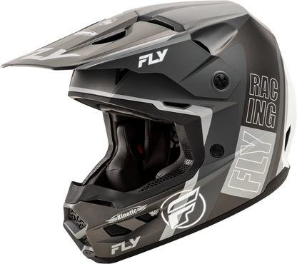 Kinetic Rally Helmet Matte Grey/Black/White 2x