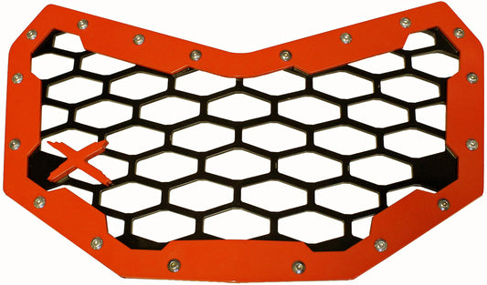 Mq Front Grill Blk/Red W Red Can Am X3 Logo