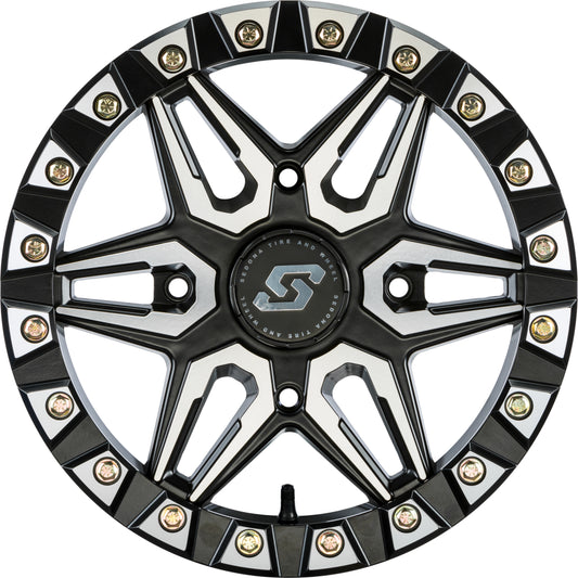 Split 6 Bdlk Wheel 15x6 4/137 5+1 (+38mm) Blk/Machined