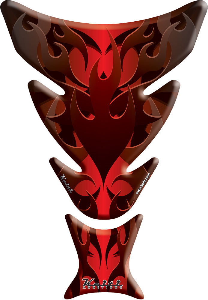 Tank Pad Flames Red
