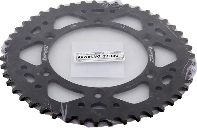 Rear Sprocket Steel 47t 520 Blk Kaw/Suz