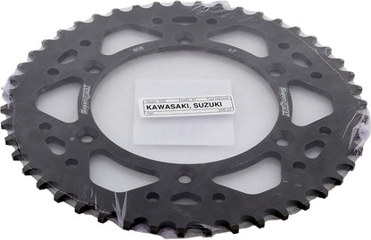 Rear Sprocket Steel 47t 520 Blk Kaw/Suz