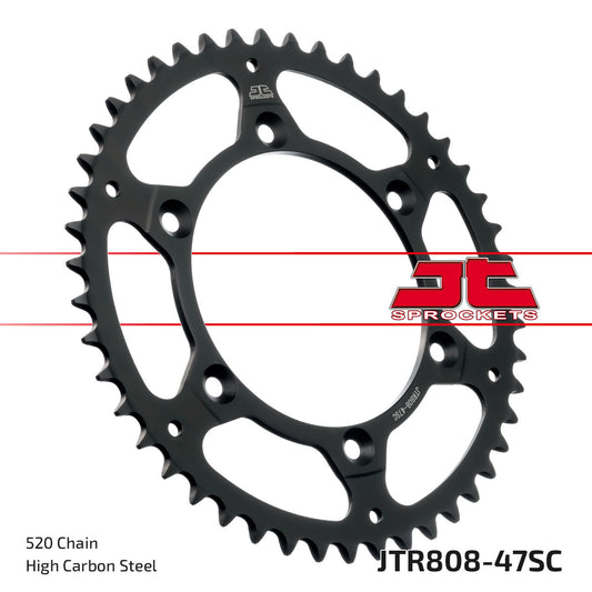 Rear Sprocket Steel 47t 520 Kaw/Suz