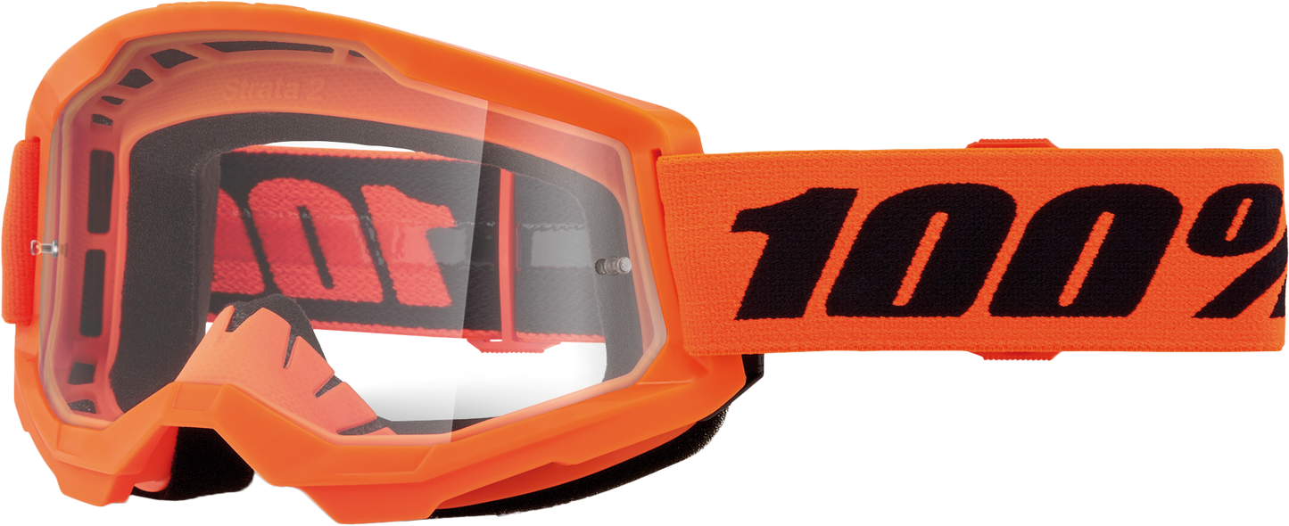 Strata 2 Junior Goggle Neon Orange Clear Lens