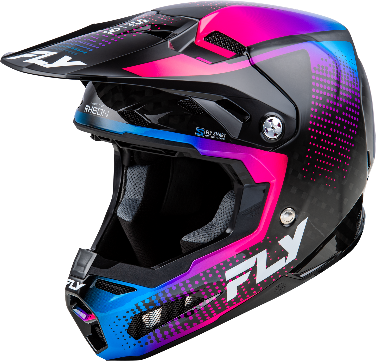 Yth Formula S Carbon Protocol Helmet Blk Carbon/Blue/Pink Yl