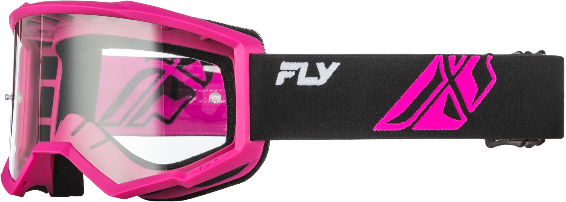 Youth Focus Goggle Black/Pink W/ Clear Lens
