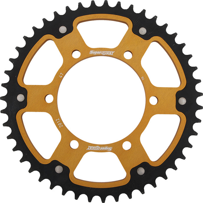 Rear Stealth Sprocket Alu/Stl 47t 525 Gld Tri