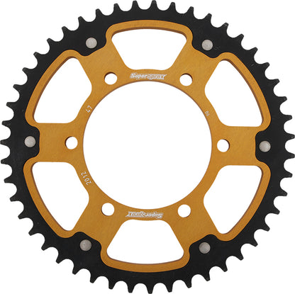 Rear Stealth Sprocket Alu/Stl 47t 525 Gld Tri