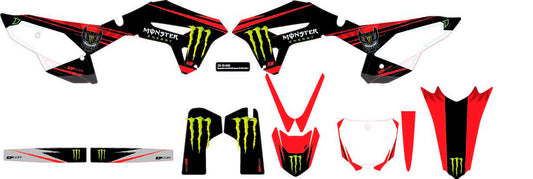 Complete Kit Monster Energy White Bag Hon