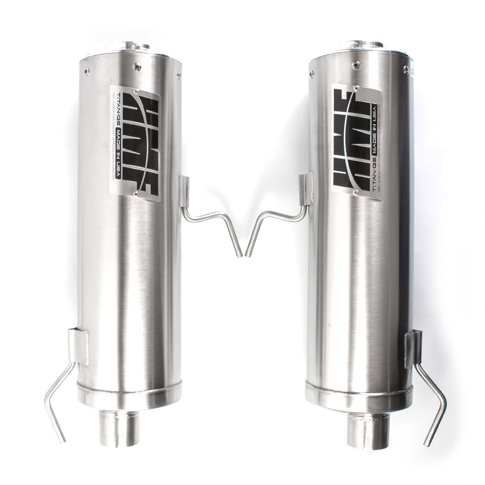 Titan Dual Slip On Stainless Exhaust