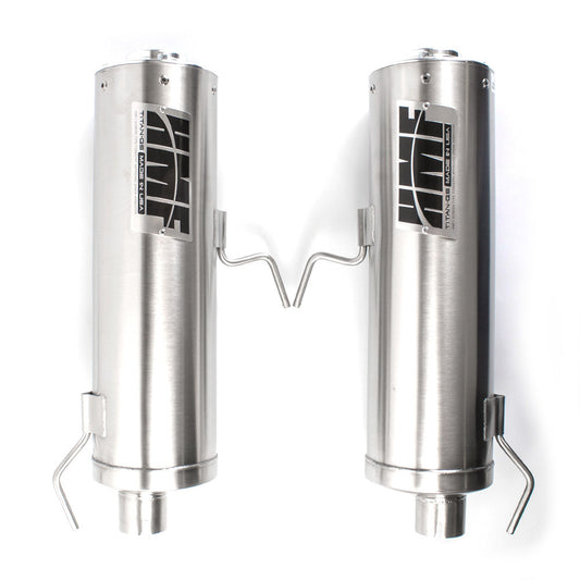 Titan Dual Slip On Stainless Exhaust