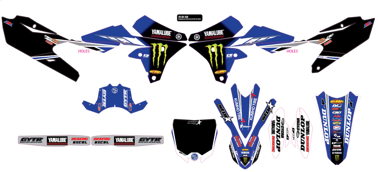 2018 Star Yamaha Complete Graphic Kit Black