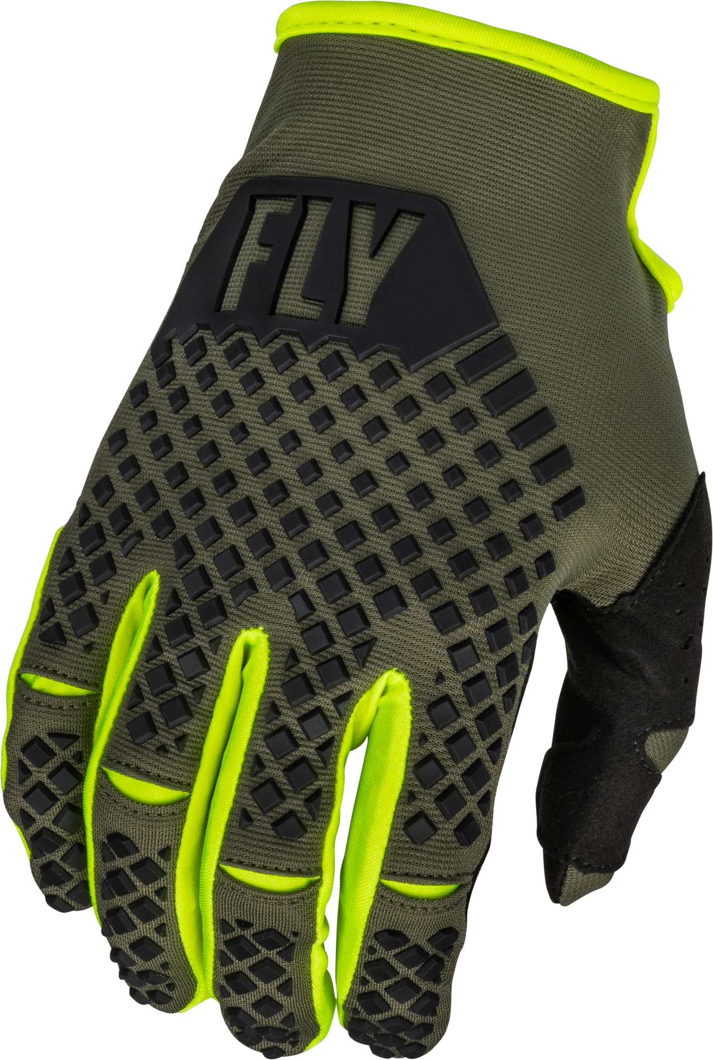 Kinetic Gloves Olive Green/Hi Vis 3x