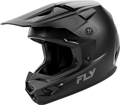 Youth Kinetic Solid Helmet Matte Black Ym