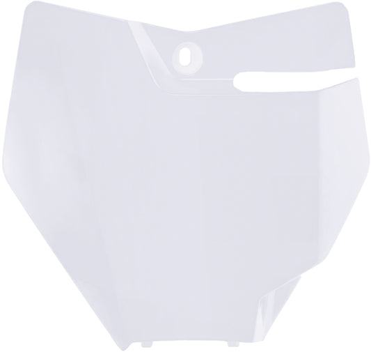 Front Number Plate White