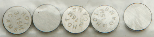 Valve Shims 9.48x3.15mm 5/Pk