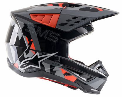 S M5 Rover Helmet Anthracite/Red Fluo/Camo Xs