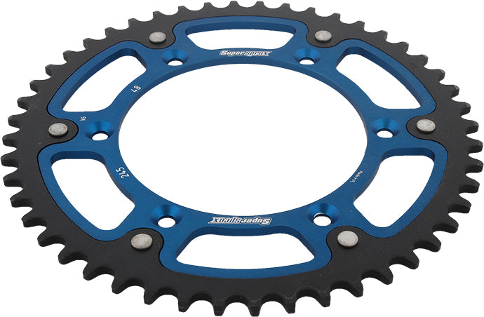 Rear Stealth Sprocket Alu/Stl 48t 520 Blu Yam