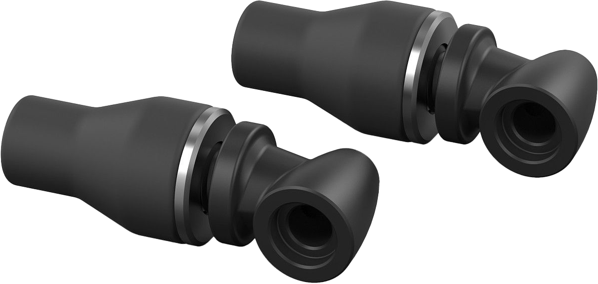 Turn Signal Holder Light Unit Pair Black