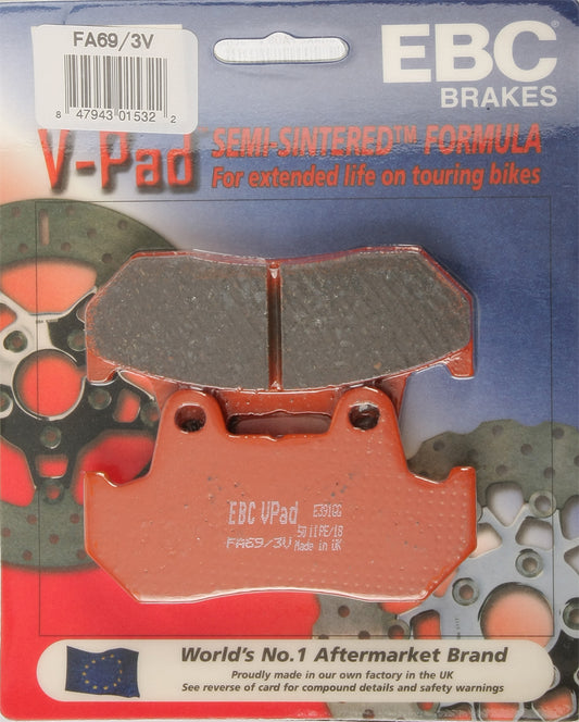 Brake Pads Fa69/3v Semi Sintered V Series