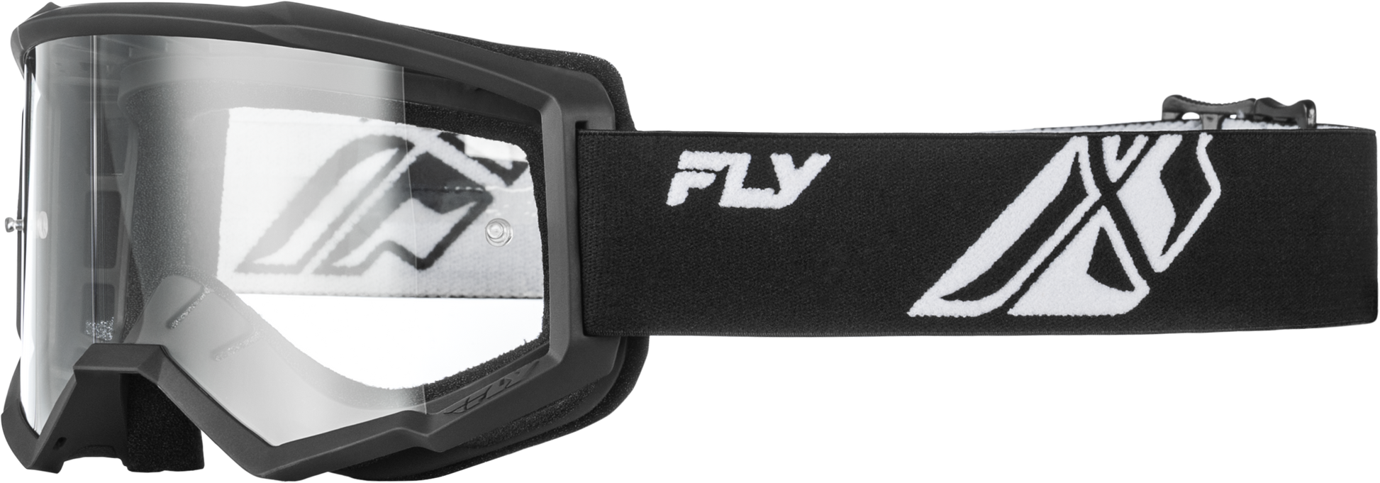 Youth Focus Goggle Black/White W/ Clear Lens