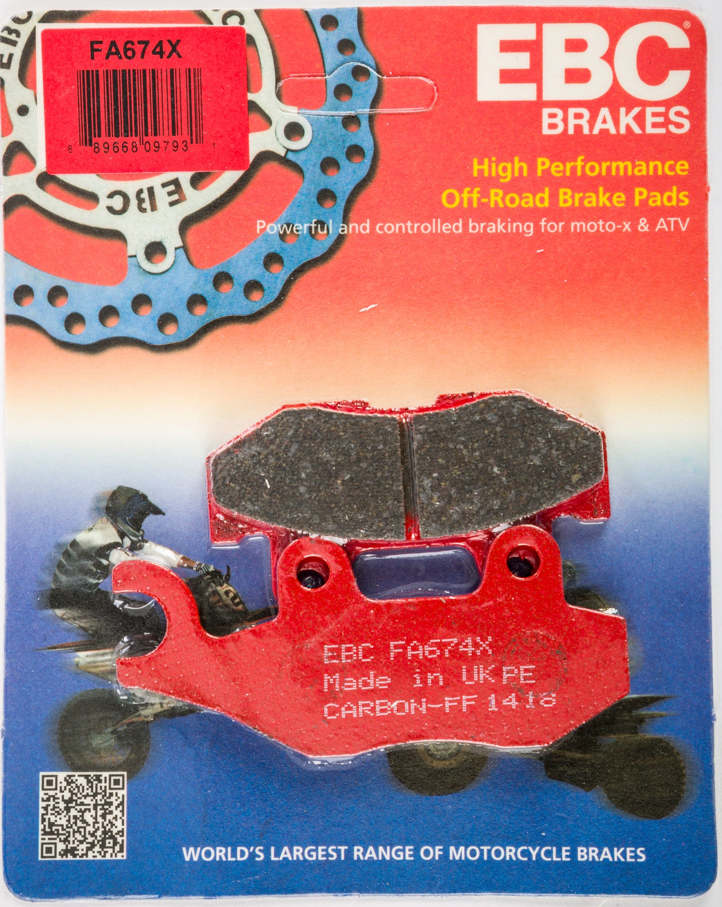 Brake Pads Fa674x Carbon X Series